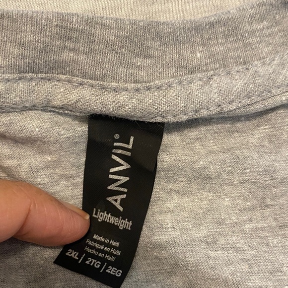 Gray Graphic T-Shirt with Peace Love Chick-fil-A Design 5 for $20 - Picture 6 of 7